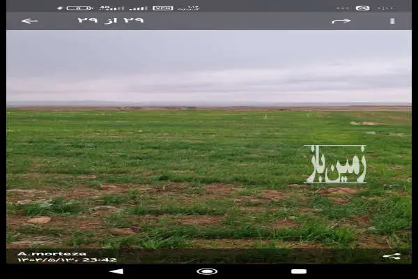 زمین کشاورزی آبی آبیاری تحت فشار و قطره ای پانزده هکتار با سند - تصویر 2