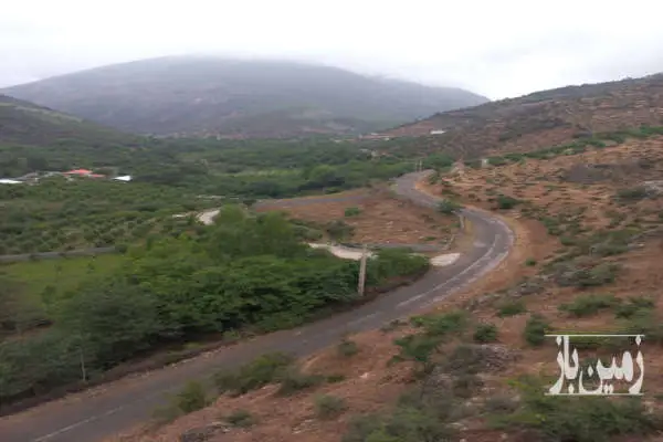 زمین باغی روستایی بر جاده اصلی کجور روستای سما - تصویر 4