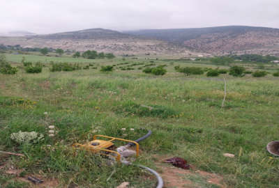 زمین باغی و کشاورزی دو نیم هکتار دارای چشمه روستای دیارجان