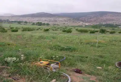زمین باغی و کشاورزی دو نیم هکتار دارای چشمه روستای دیارجان