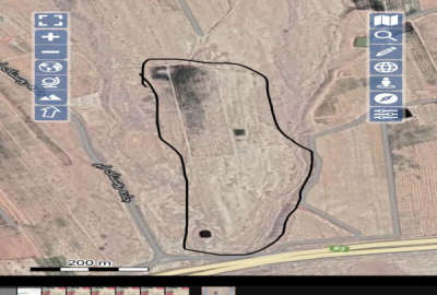 شانزده هکتار زمین کشاورزی در روستای ابر منطقه توریستی