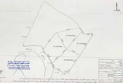۲۴۰۰ متر زمین باغی و بیجار بهم چسبیده نرسیده به روستای گلسفید