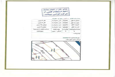 یک سهم از قطعه زمین در شهرک خاوران ۳۴ متر