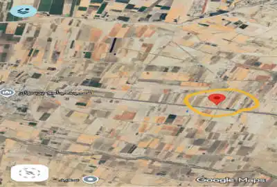 ۴۵۰۰ متر زمین کشاورزی زیار بر جاده اصلی روستای برسیان