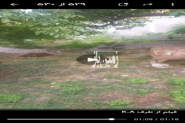 زمین ۱۹۶ متر در کوچه ارکیده ۲۳ خیابان تهران-1