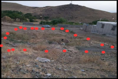 زمین مسکونی ۴۰۰ متری در کیلومتر ۶زنجان روستای همایون