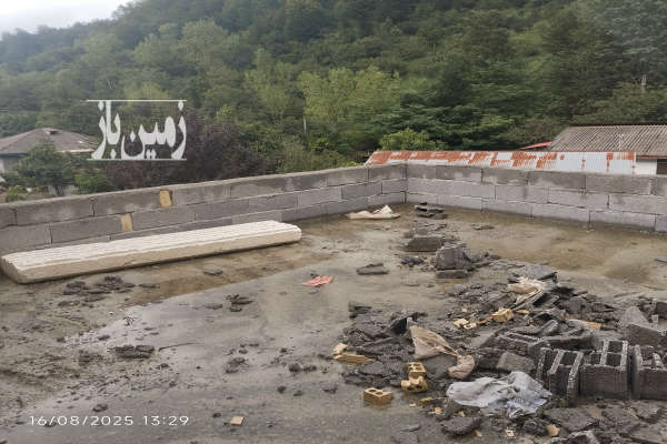 زمین ۳۵۰ متری مسکونی دارای نیمه ساحت روستای گرماپشته-3