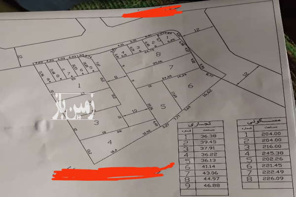 زمین تجاری مسکونی ۲۵۹۷ متری در شهر کاکی-1