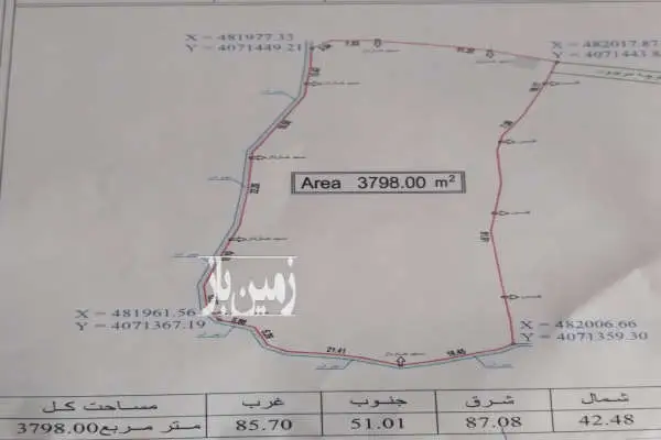 فروش ۳۸۰۰ متر زمین کوهپایه ای واقع در تنکابن - تصویر 2