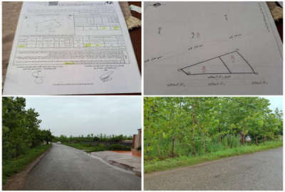 یک قطعه زمین مسکونی ۳۴۴ متر واقع در روستای دوآبسر بر آسفالت