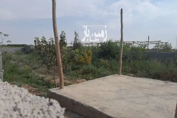 زمین باغچه با کاربری کشاورزی چهار دیواری شده ودارای چاه آب وآلاچیق - تصویر 2