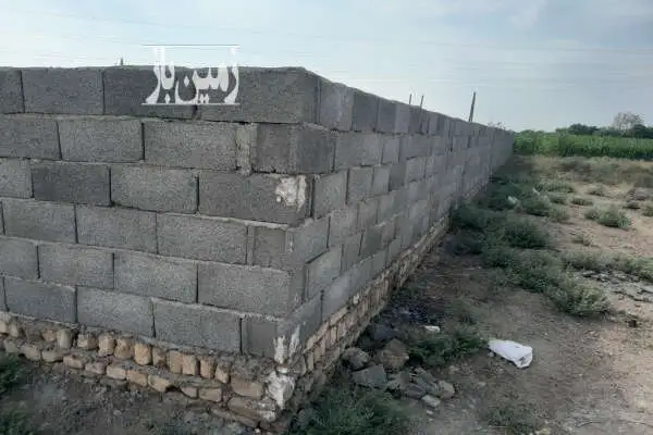 زمین باغچه با کاربری کشاورزی چهار دیواری شده ودارای چاه آب وآلاچیق - تصویر 3
