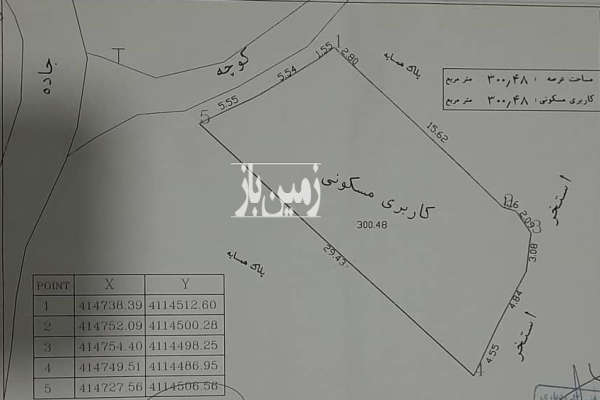 زمین مسکونی در کتشال بالا با ویو ابدی ۳۰۰ متر-1