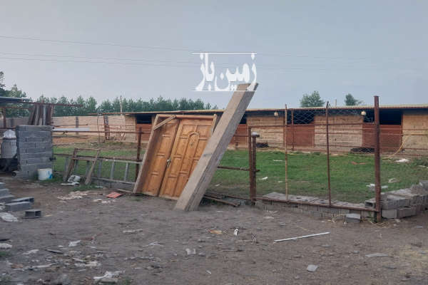 زمین ۲۲۰ متری در خردونکلا بابل دور دیوار شده-2