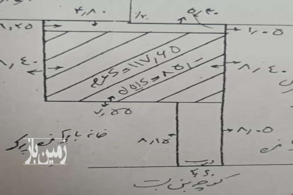 زمین با تمامی امتیازات ۱۱۷ متر وسط شهر رشت جماران-4