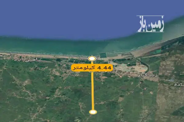 زمبن مسکونی ۳۱۸ متر زیباکنار ساحلی ویلایی - تصویر 3