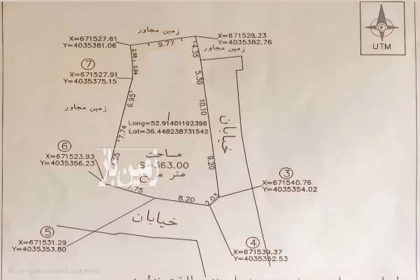 فروش زمین داخل بافت روستای کوتنا ۳۶۳ متر-1