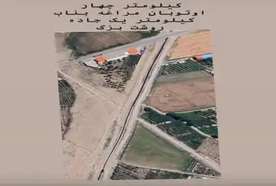 فروش زمین زراعی واقع در بناب بر جاده اصلی روشت بزرگ ۱۰۰۰۰ متر