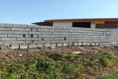 فروش زمین کشاورزی ۲۸۰ متر با بنای نیمه کاره روستای تلیران