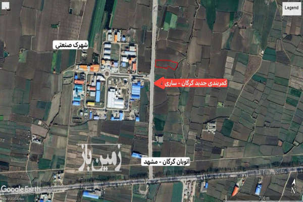 فروش زمین کشاوزی ۱۰۵۰۰ متر مربع ابتدای کمربندی گرگان به ساری-1