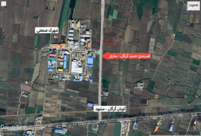 فروش زمین کشاوزی ۱۰۵۰۰ متر مربع ابتدای کمربندی گرگان به ساری