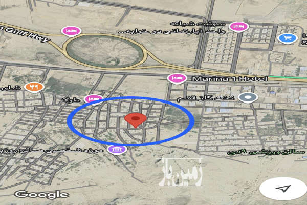 فروش زمين مسكوني ٤ كيلومتري قشم شهرك طولا ۳۰۰ متر-1