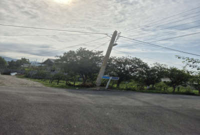 فروش زمین به متراژ ۳۹۴ متر سند تک برگ دو بر