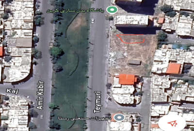 فروش زمین ۳۸۰ متری بر خیابان مافی فرهنگیان