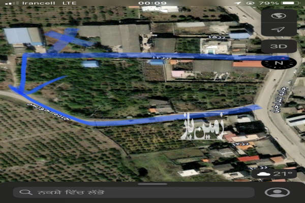 فروش زمین مسکونی صنعتی ساری روبروی شهبند ۷۵۰ متر-2