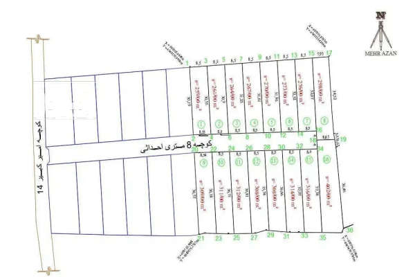 فروش زمین ویلایی به مساحت ۲۷۰ متر در عبدالله آباد چمستان-1