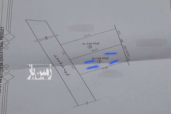 فروش زمین مسکونی در روستای کارمزد با ویو عالی ۱۴۶ متر-4