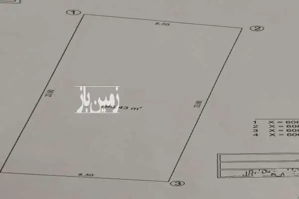 فروش زمین مسکونی ۱۹۵ متری تلاش قراملک - تصویر 1