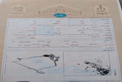 زمین ۲۵۰ متر ی مزروعی بخش ۷ چناران