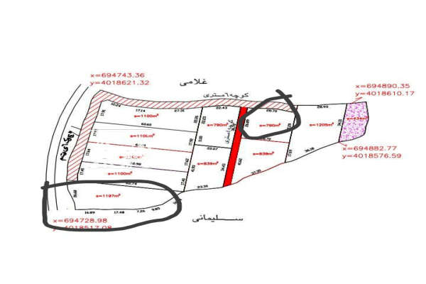 زمین ۱۲۰۰ متر در روستای ورکی کنار خیابان اصلی-1