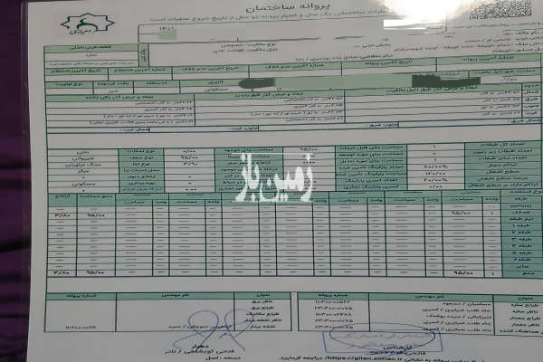 زمین مسکونی ۶۵۰ متری منطقه کویشا خمام-2