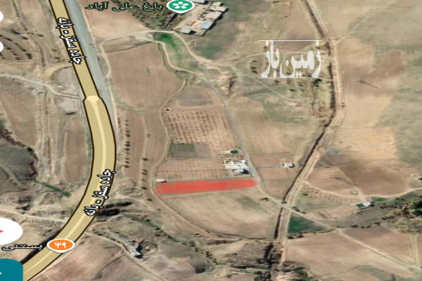 زمین خام جهت باغ جاده بانه دوربرگردان بانه-2
