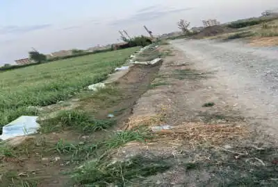 زمین ۶۰۰ متری کشاورزی باغی آب هفتگی موقعیت عالی