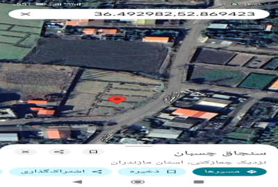 زمین در قائمشهر چمازکتی خیابان ورزش ۱۸۰ متر