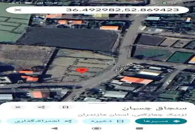 زمین در قائمشهر چمازکتی خیابان ورزش ۱۸۰ متر