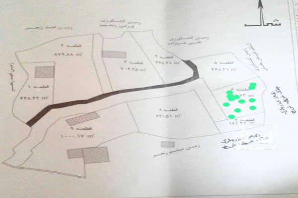 یک قطعه زمین در ماسال روستای وردوم ۴۲۶ متر-4