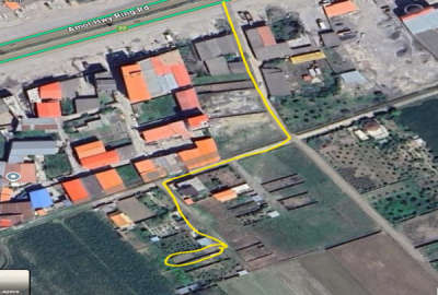 زمین باغی کمربندی هراز به هزارسنگر ۲۰۵ متر