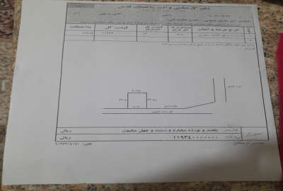 زمین ۹۱۸ متری شهر نجف اباد اصفهان لب خط اصلی