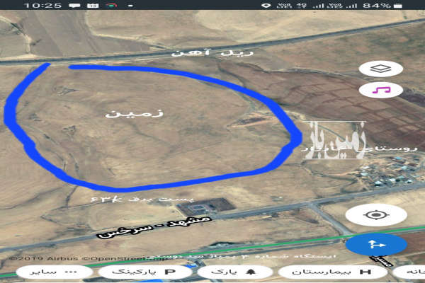 زمین کشاورزی ۲۰ هکتار چسبیده به روستای خارزار-1