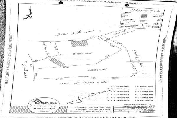 زمین در روستای پشتیر گوراب زرمیخ ۴۰۱۳ متر-2