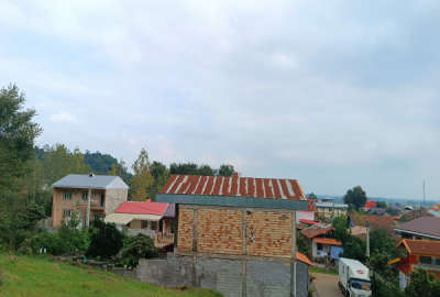 زمین ۱۰۰۰متر مسکونی مجوز پروانه لنگرود ارتفاعات جنگلی