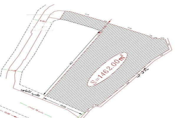 زمین در جاده چناربن سر خیابان اصلی ۱۴۶۲ متر-2