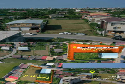 زمین در جاده چناربن سر خیابان اصلی ۱۴۶۲ متر