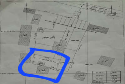 زمین مسکونی ۲۴۵ متر آستانه کیاشهر روستای سلیم چاف