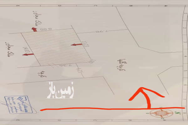 زمین مسکونی ۱۱۱ متری راهبند بلوار کشاورز-1