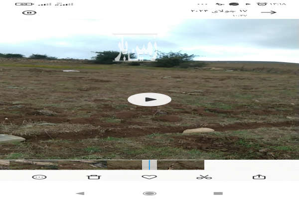 زمین ۷۰۰ متری بر جاده اصلی روستای کلمه-3